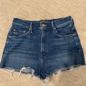 MOTHER Dark Blue Jean Shorts - Size 29